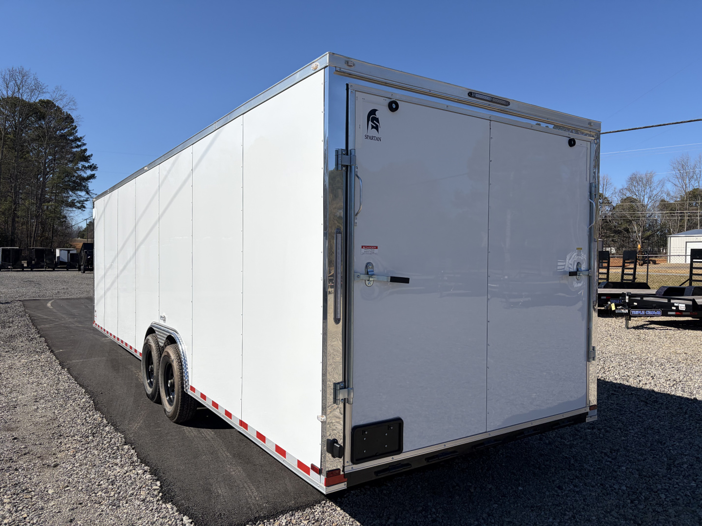 New 2026 Spartan 8.5x28 Enclosed Cargo Trailer, Big Package, 14K GVWR, 12" On Center Frame, Polycor