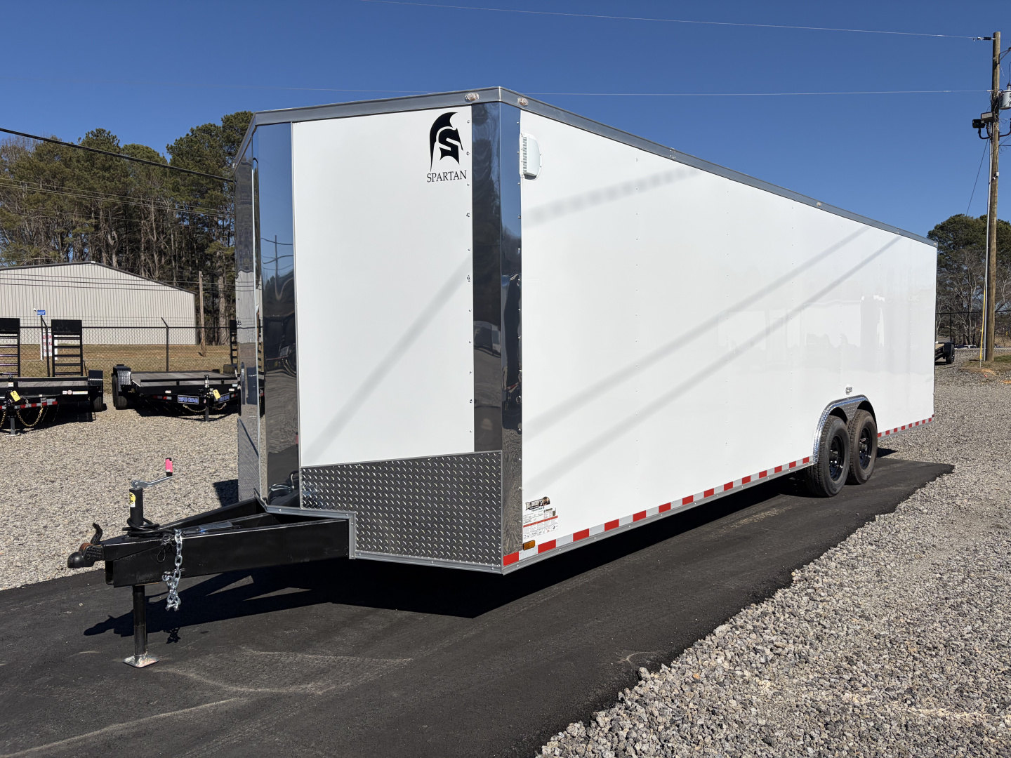 New 2026 Spartan 8.5x28 Enclosed Cargo Trailer, Big Package, 14K GVWR, 12" On Center Frame, Polycor