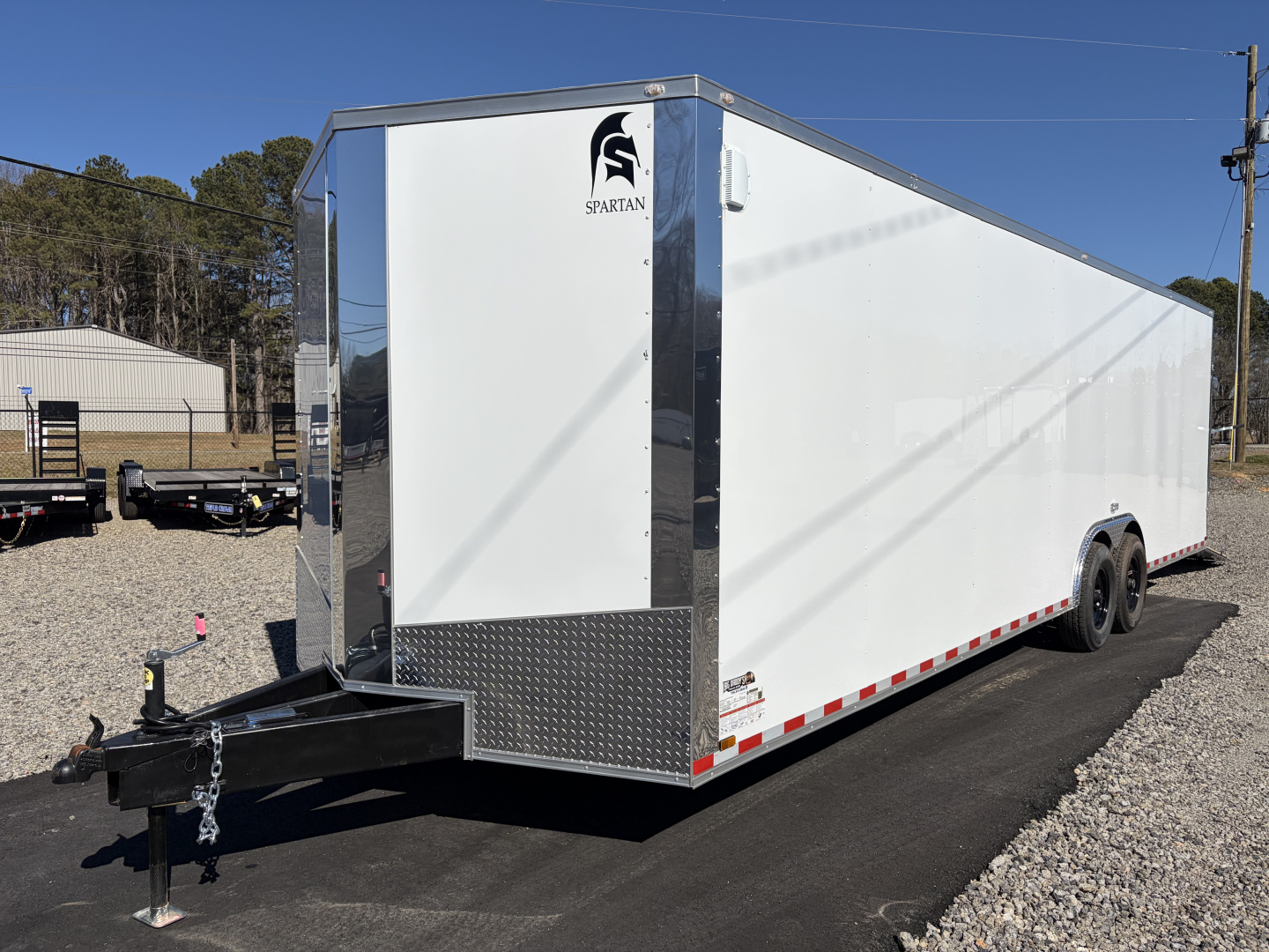 New 2026 Spartan 8.5x28 Enclosed Cargo Trailer, Big Package, 14K GVWR, 12" On Center Frame, Polycor