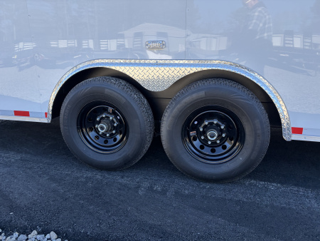 New 2026 Spartan 8.5x28 Enclosed Cargo Trailer, Big Package, 14K GVWR, 12" On Center Frame, Polycor
