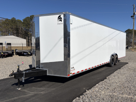 New 2026 Spartan 8.5x28 Enclosed Cargo Trailer, Big Package, 14K GVWR, 12" On Center Frame, Polycor