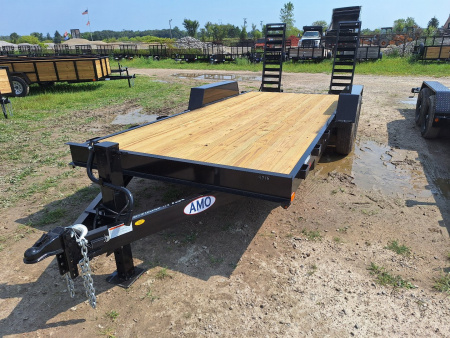 New 2025 AMO 82 x18' 14K Equipment Trailer