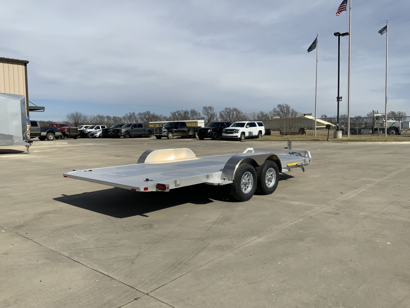 New 2027 Aluma 82 X 16 TA-EL-RTD Utility Tilt Trailer