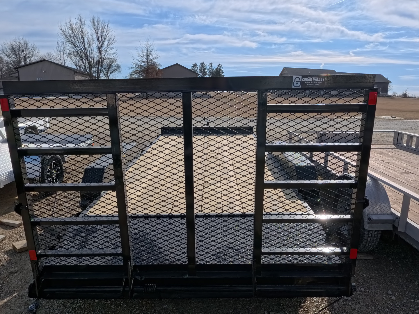 New 2026 H&H Trailers 82 X 16 (14+2) Car Hauler, 7k GVWR, Black, Ladder Style Ramp Gate