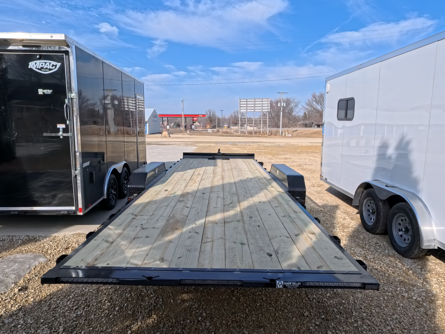 New 2026 H&H Trailers 82 x 24 Electric Tilt Speed Loader Car Hauler, 14k GVWR, Winch Plate, Removeable Fenders, Black