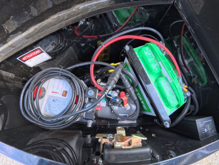 New 2026 H&H Trailers 82 x 24 Electric Tilt Speed Loader Car Hauler, 14k GVWR, Winch Plate, Removeable Fenders, Black