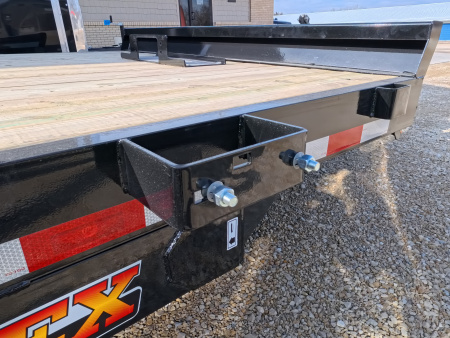 New 2026 H&H Trailers 82 x 24 Electric Tilt Speed Loader Car Hauler, 14k GVWR, Winch Plate, Removeable Fenders, Black