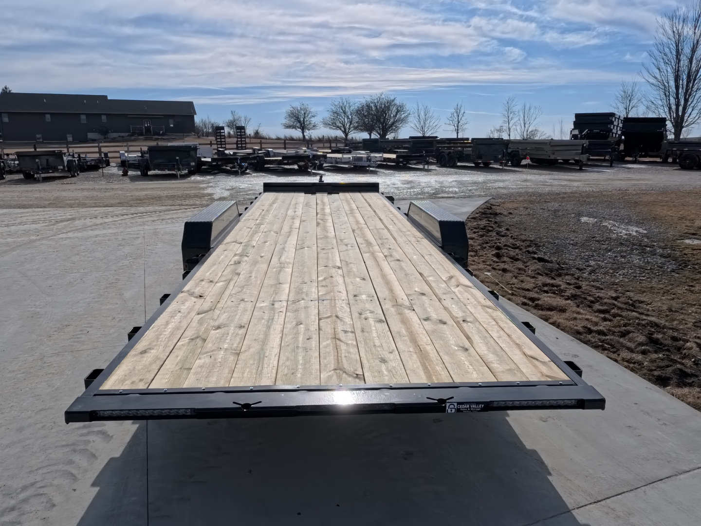 New 2026 H&H Trailers 82 x 24 Electric Tilt Speed Loader Car Hauler, 14k GVWR, Winch Plate, Removeable Fenders, Black