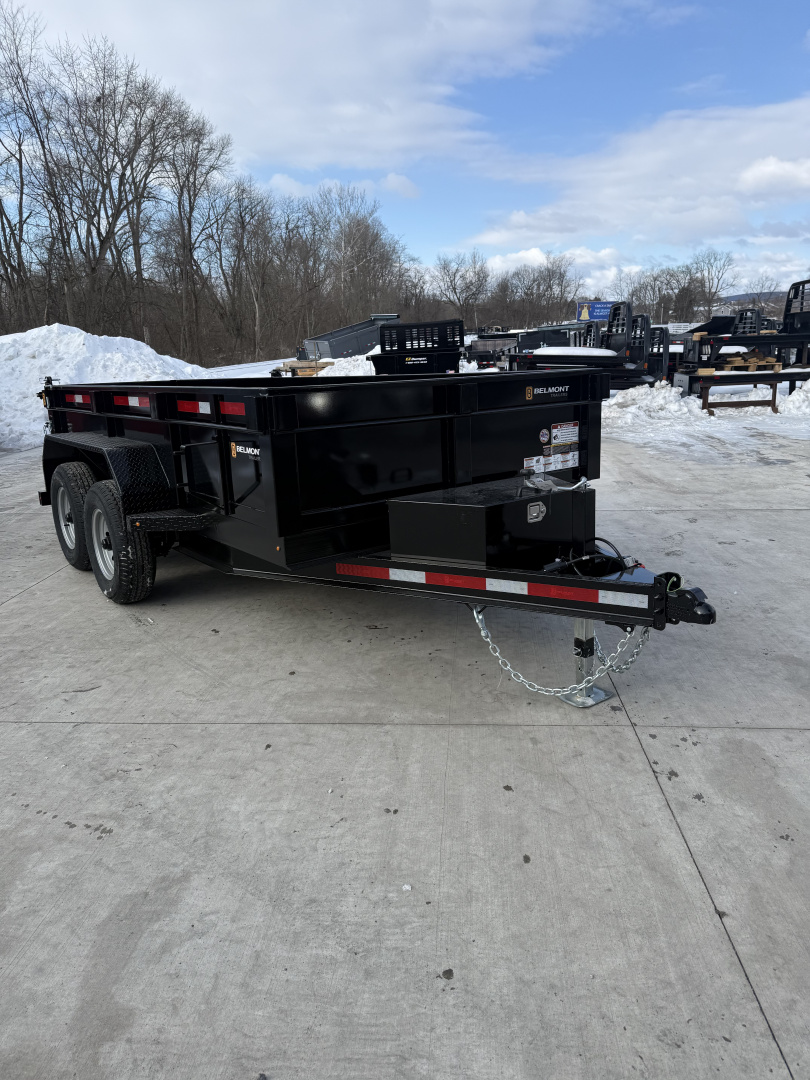 New 2026 Belmont 6x12 Dump Trailer - 10K - Black