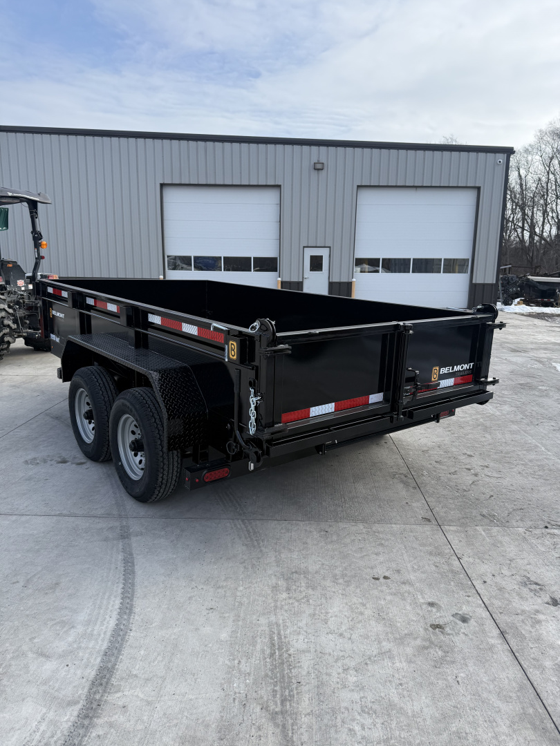 New 2026 Belmont 6x12 Dump Trailer - 10K - Black
