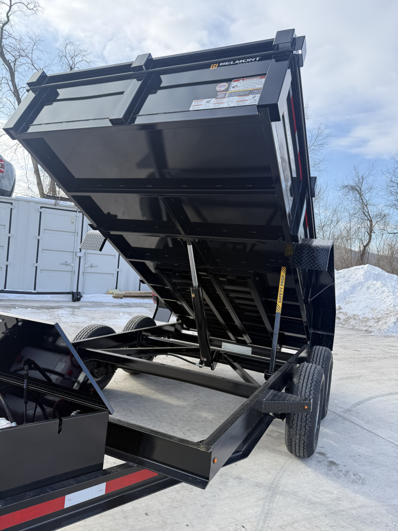 New 2026 Belmont 6x12 Dump Trailer - 10K - Black