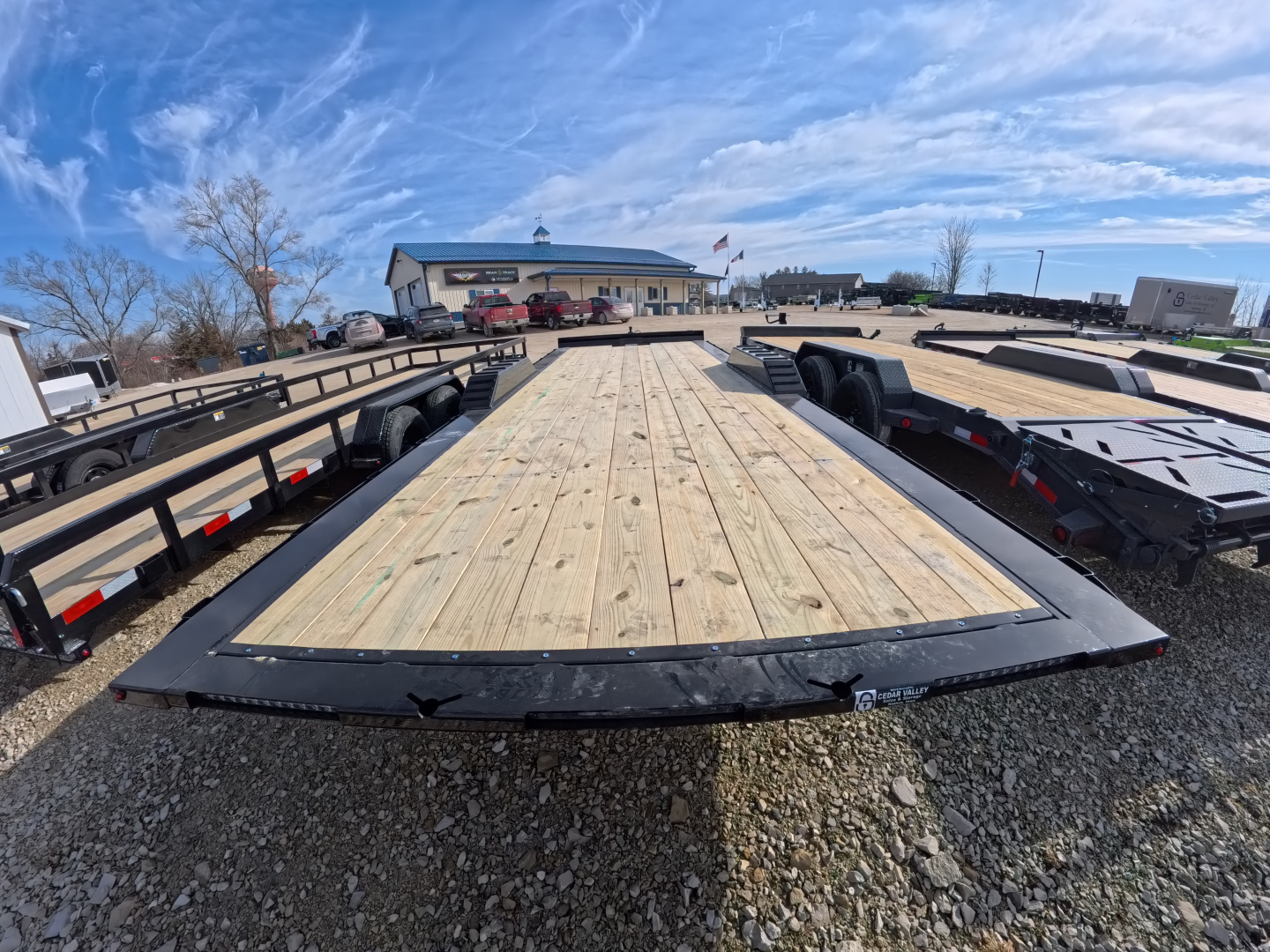 New 2026 H&H Trailers 102 x 24 Electric Tilt Speed Loader Car Hauler, 14k GVWR, Upgraded Tilt Trailer