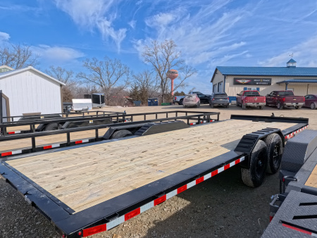 New 2026 H&H Trailers 102 x 24 Electric Tilt Speed Loader Car Hauler, 14k GVWR, Upgraded Tilt Trailer