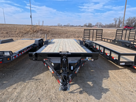 New 2026 H&H Trailers 102 x 24 Electric Tilt Speed Loader Car Hauler, 14k GVWR, Upgraded Tilt Trailer