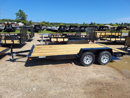 New 2026 AMO 82x16' Car Hauler 2 Axle Brake Led Lights