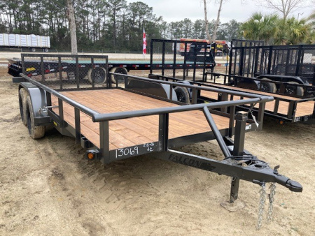 New 2026 Falcon Trailers 6.10x16 TA Utility Trailer