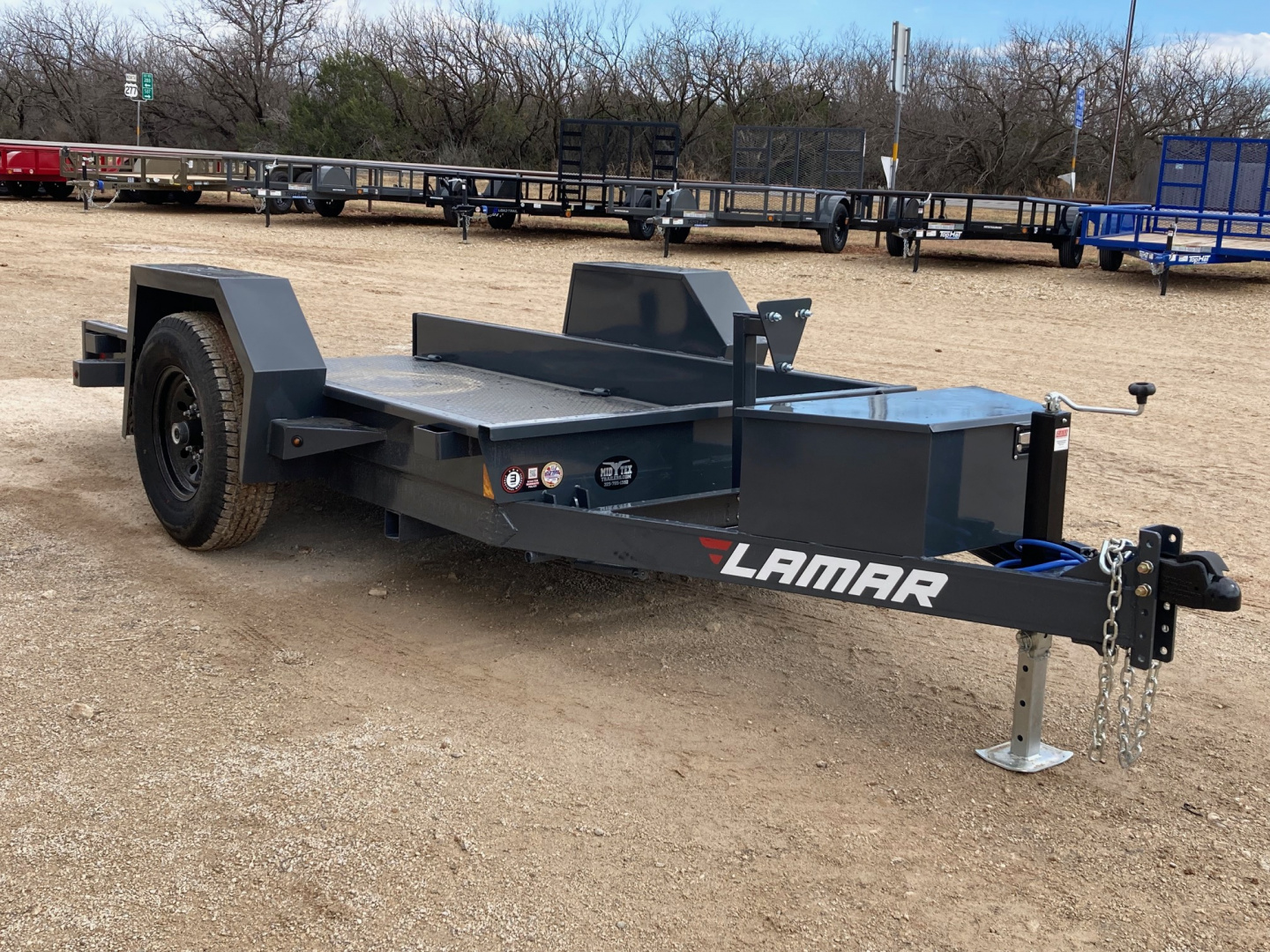 New 2026 Lamar Trailers BS 59"X10' Scissor Hauler 7K