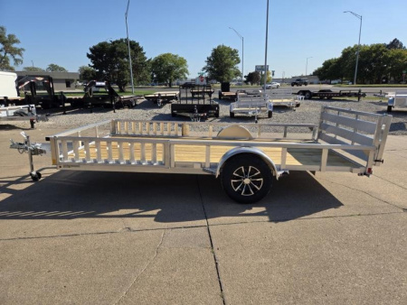New 2026 H&H Trailers 82x14 Aluminum ATV Trailer 3K Idler Utility Trailer
