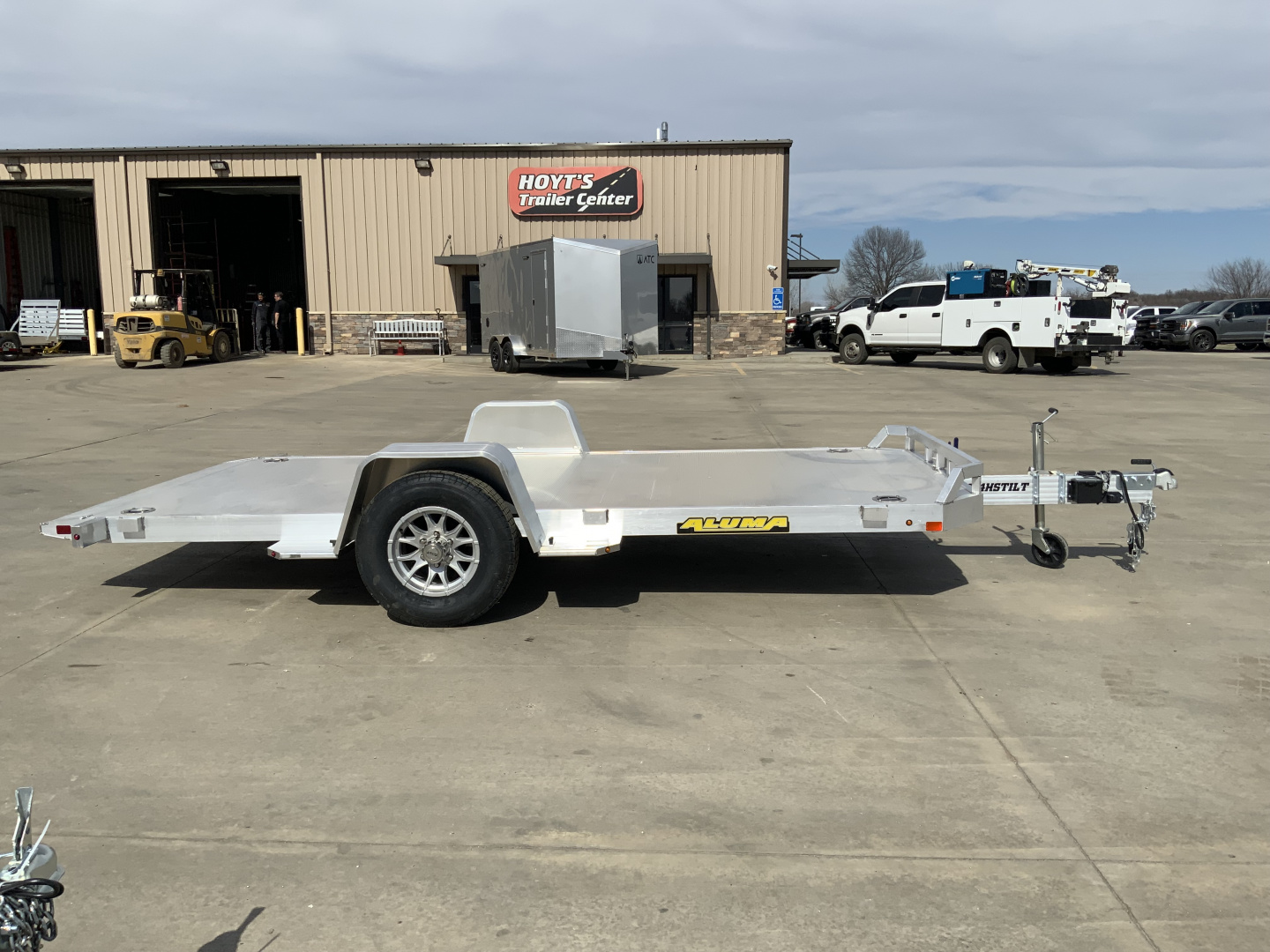New 2027 Aluma 82 X 14H-TILT-S-EL-RTD Utility Trailer
