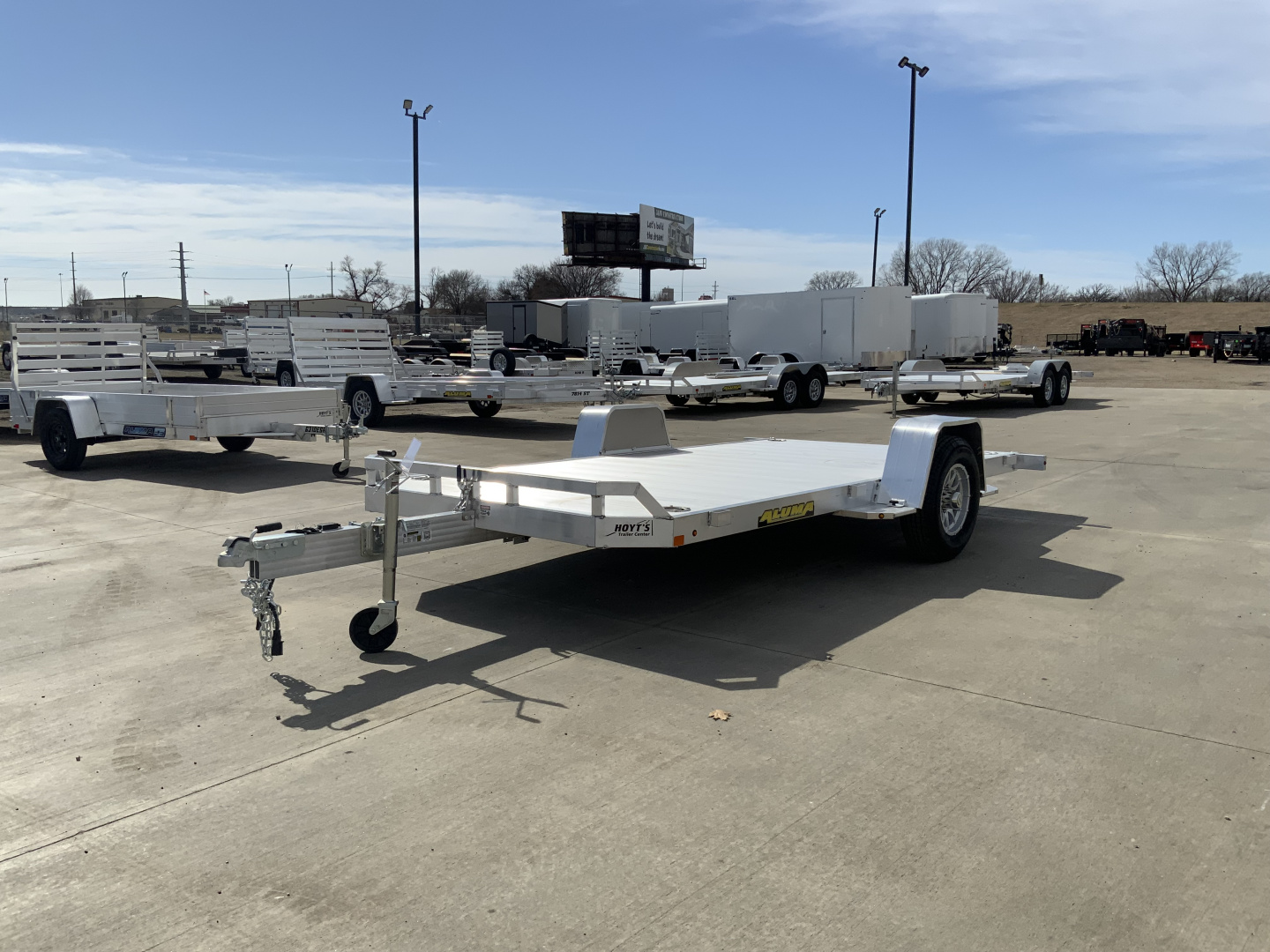 New 2027 Aluma 82 X 14H-TILT-S-EL-RTD Utility Trailer