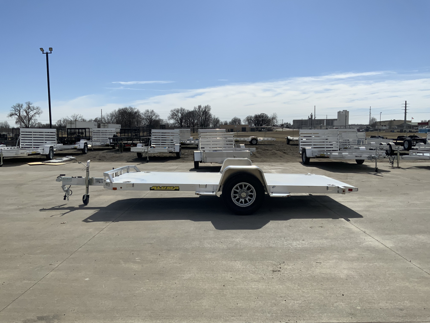 New 2027 Aluma 82 X 14H-TILT-S-EL-RTD Utility Trailer