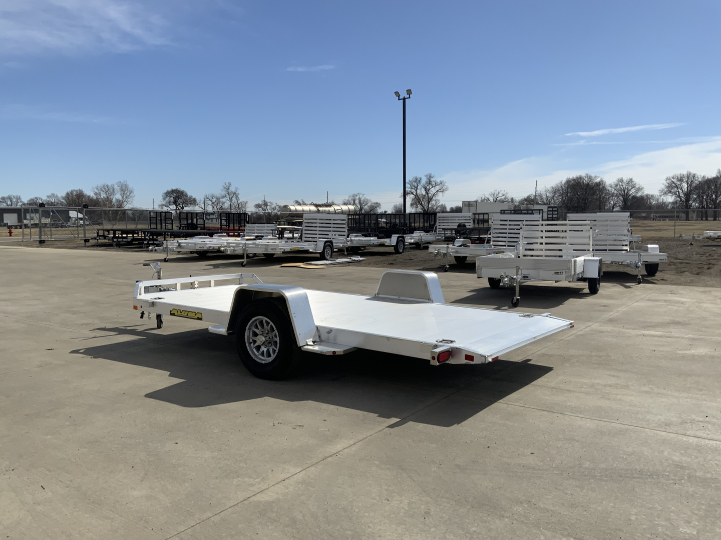 New 2027 Aluma 82 X 14H-TILT-S-EL-RTD Utility Trailer