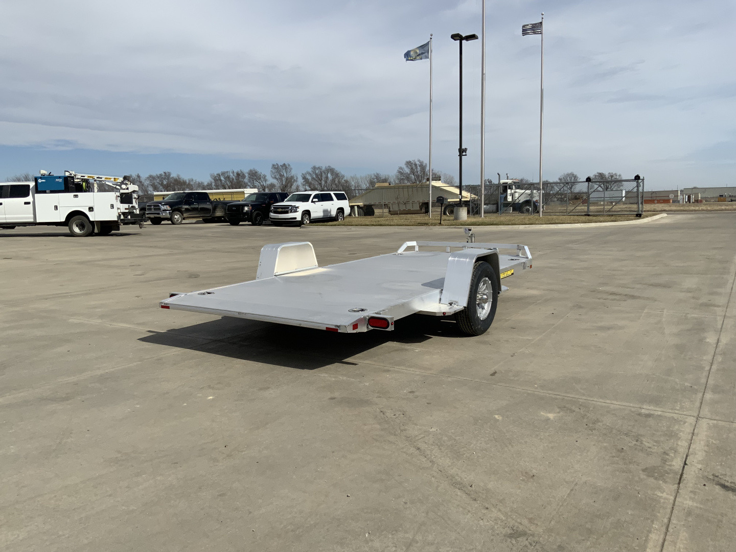 New 2027 Aluma 82 X 14H-TILT-S-EL-RTD Utility Trailer
