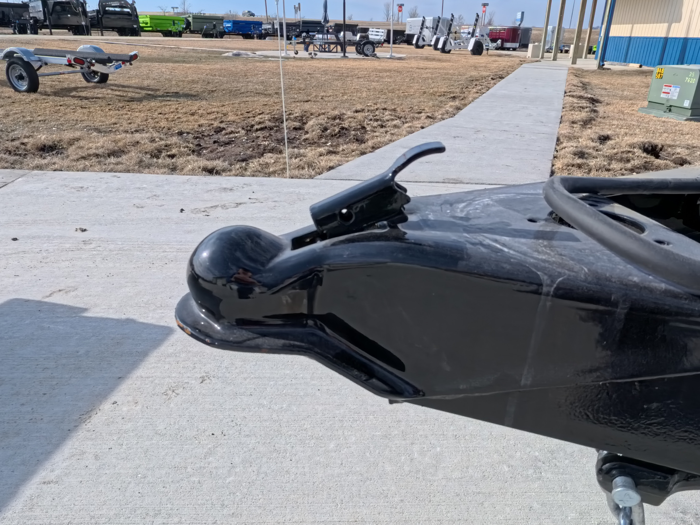 New 2026 H&H Trailers 82 x 16 Rail Side Utility Trailer 7k GVWR, Tandem Axles, Ladder Style Gate, Black