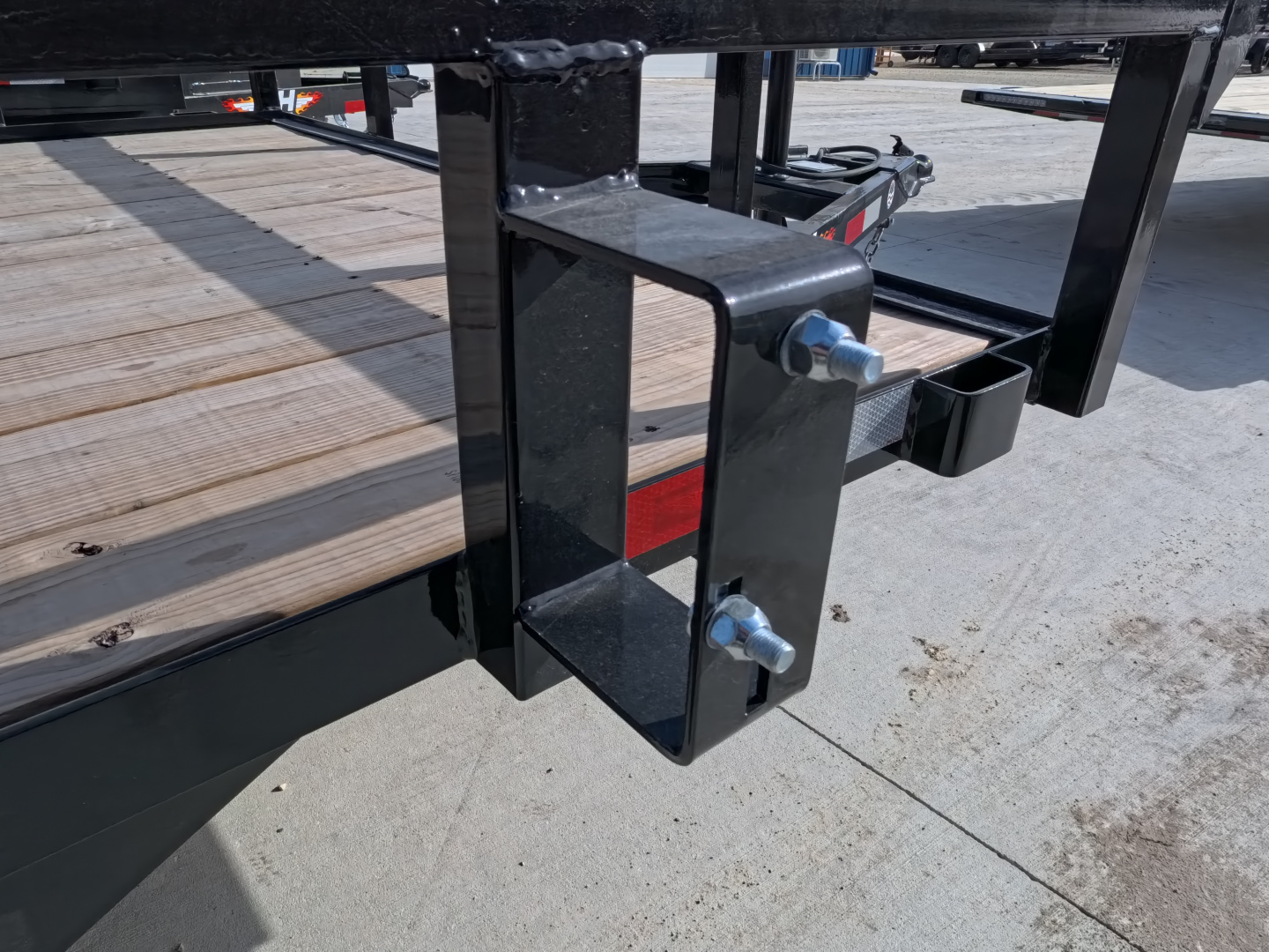 New 2026 H&H Trailers 82 x 16 Rail Side Utility Trailer 7k GVWR, Tandem Axles, Ladder Style Gate, Black