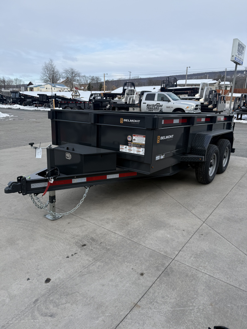 New 2026 Belmont 6x12 Dump Trailer - 10K - CHARCOAL