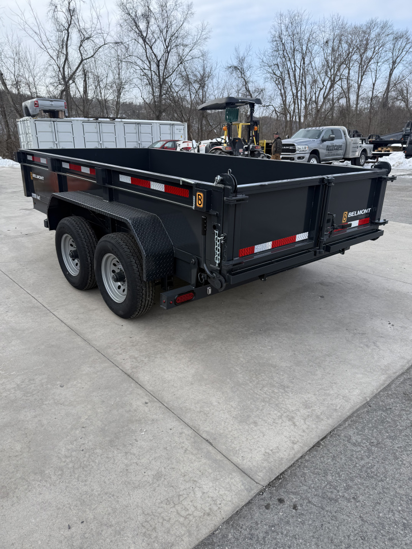 New 2026 Belmont 6x12 Dump Trailer - 10K - CHARCOAL
