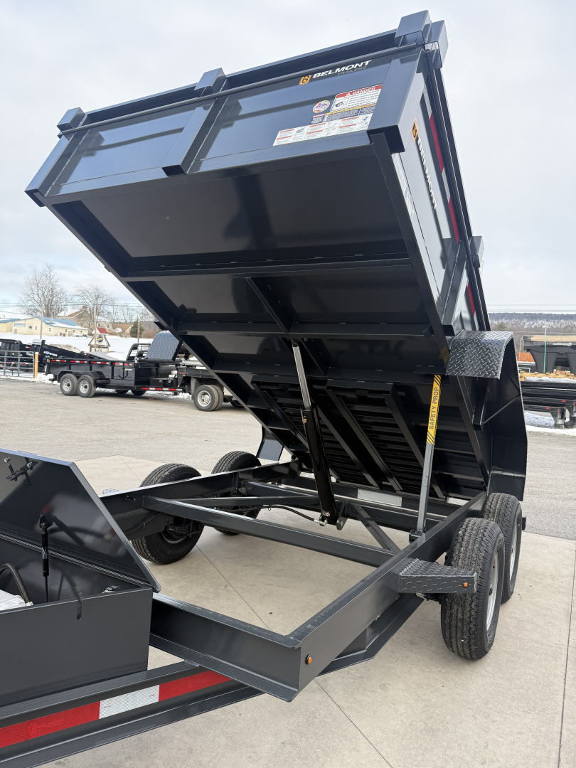 New 2026 Belmont 6x12 Dump Trailer - 10K - CHARCOAL