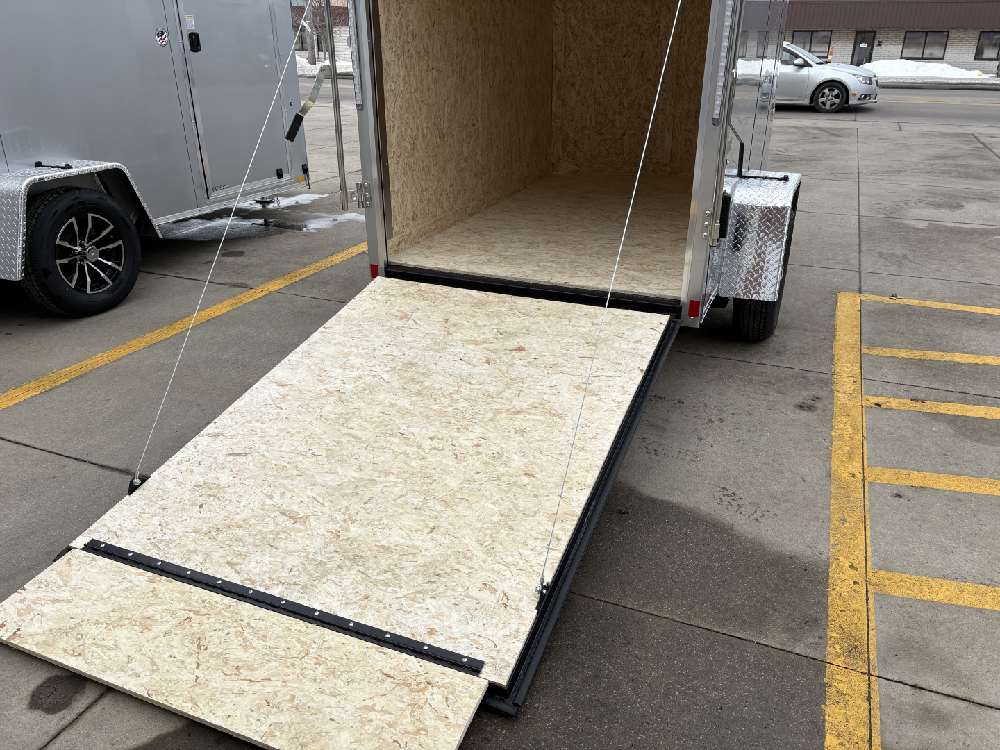 New 2026 IMPACT TRAILERS 5X8 QUAKE RAMP DOOR SILVER Cargo / Enclosed Trailer