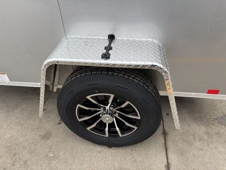 New 2026 IMPACT TRAILERS 5X8 QUAKE RAMP DOOR SILVER Cargo / Enclosed Trailer