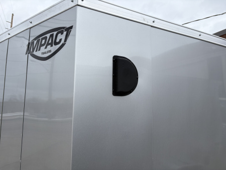 New 2026 IMPACT TRAILERS 5X8 QUAKE RAMP DOOR SILVER Cargo / Enclosed Trailer