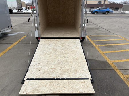 New 2026 IMPACT TRAILERS 5X8 QUAKE RAMP DOOR SILVER Cargo / Enclosed Trailer