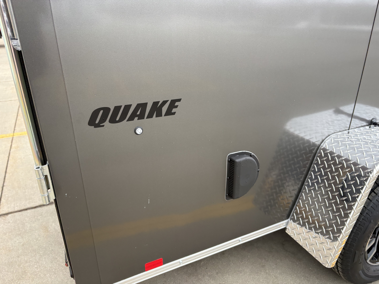 New 2026 Impact Trailers 6X12 QUAKE RAMP DOOR CHARCOAL Cargo / Enclosed Trailer