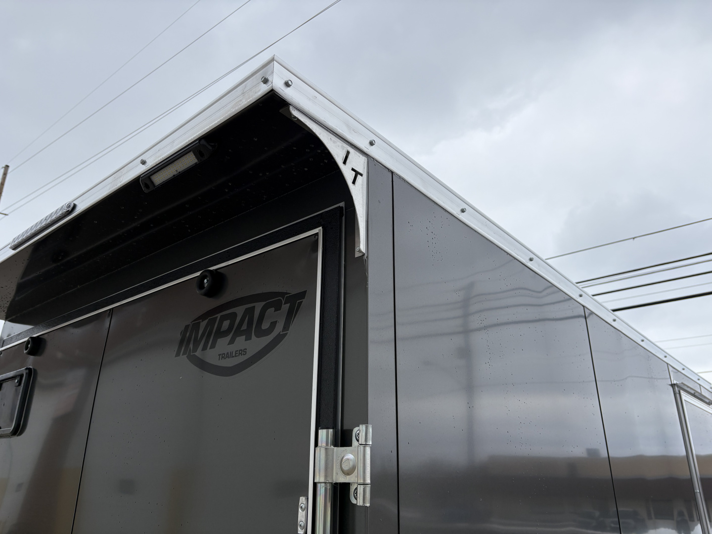 New 2026 Impact Trailers 6X12 QUAKE RAMP DOOR CHARCOAL Cargo / Enclosed Trailer