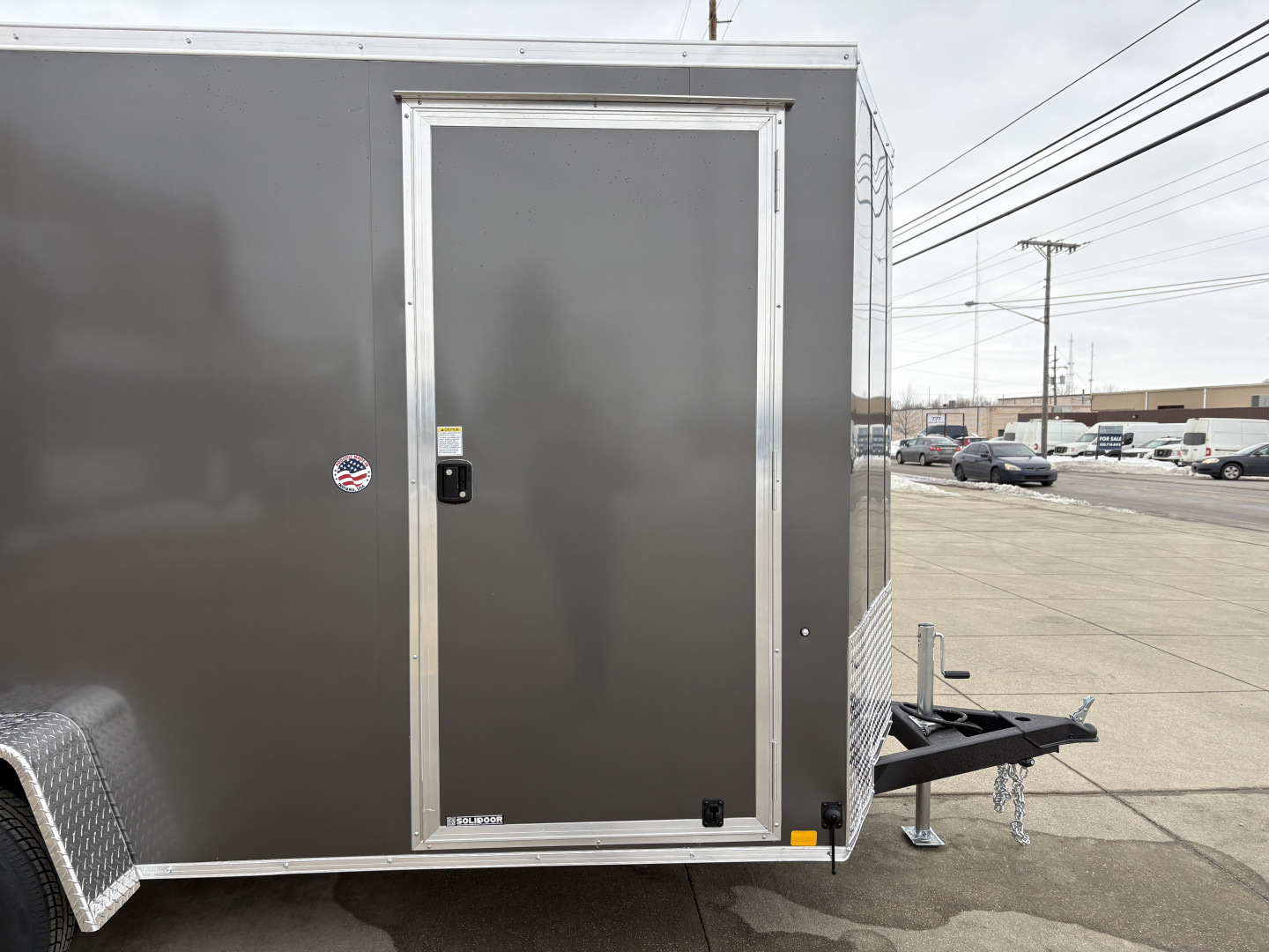 New 2026 Impact Trailers 6X12 QUAKE RAMP DOOR CHARCOAL Cargo / Enclosed Trailer