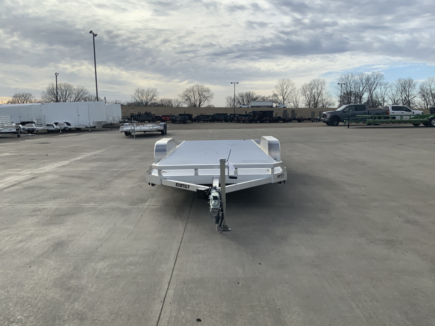 New 2027 Aluma 82 X 18 TILT-TA-EL-RTD Utility Trailer