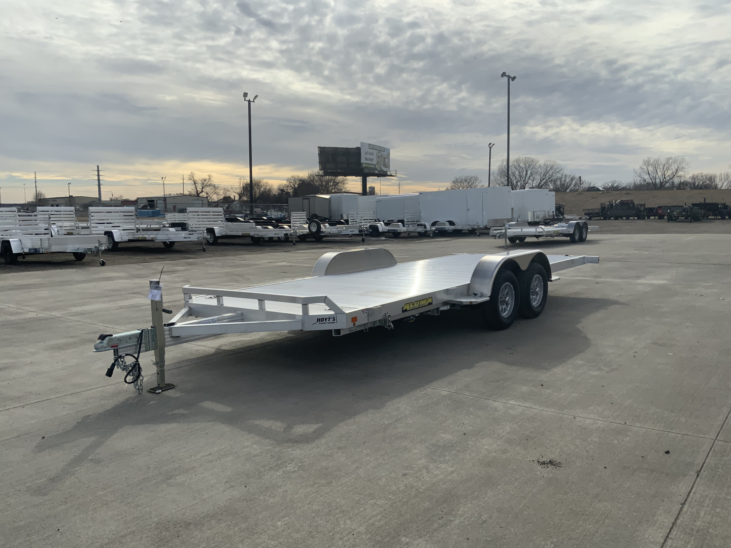 New 2027 Aluma 82 X 18 TILT-TA-EL-RTD Utility Trailer
