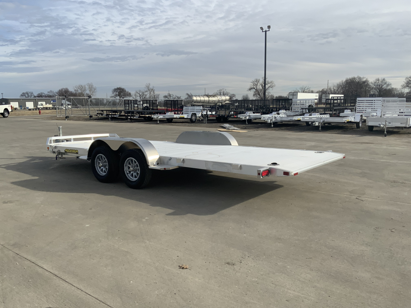 New 2027 Aluma 82 X 18 TILT-TA-EL-RTD Utility Trailer