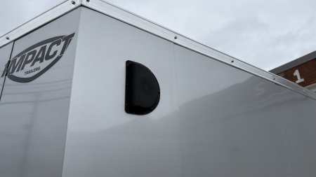 New 2026 Impact Trailers 6X12 QUAKE RAMP DOOR SILVER Cargo / Enclosed Trailer
