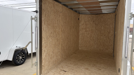 New 2026 Impact Trailers 6X12 QUAKE RAMP DOOR SILVER Cargo / Enclosed Trailer