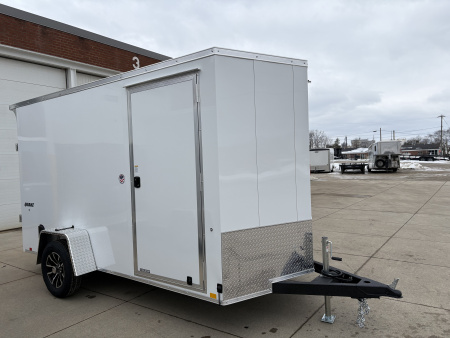 New 2026 Impact Trailers 6X12 QUAKE RAMP DOOR WHITE Cargo / Enclosed Trailer