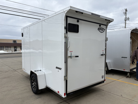 New 2026 Impact Trailers 6X12 QUAKE RAMP DOOR WHITE Cargo / Enclosed Trailer