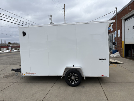 New 2026 Impact Trailers 6X12 QUAKE RAMP DOOR WHITE Cargo / Enclosed Trailer