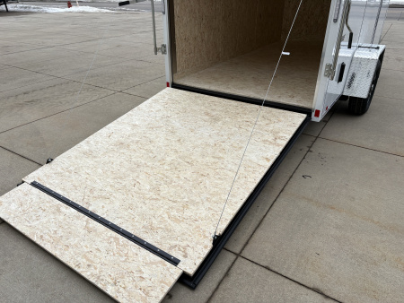 New 2026 Impact Trailers 6X12 QUAKE RAMP DOOR WHITE Cargo / Enclosed Trailer