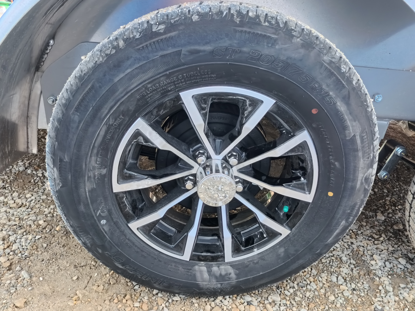 New 2026 H&H Trailers 82 X 24 Aluminum Rail Side Utility Trailer, 7k GVWR, Tandem Axle, Spare Tire Mount