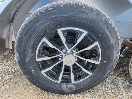 New 2026 H&H Trailers 82 X 24 Aluminum Rail Side Utility Trailer, 7k GVWR, Tandem Axle, Spare Tire Mount